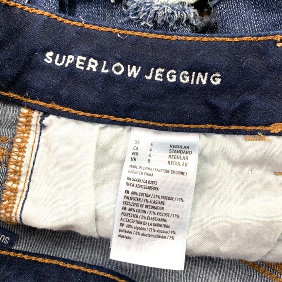 🚫SOLD! 👖NWOTI•AEO🦅•I Destroyed Superlow Jegging - Picture 8 of 8